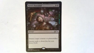 Foil Hero's Downfall	 Fate Reforged Clash Pack  - Magic the Gathering Black - Image 1 of 2