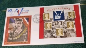 GB - 2005 - "END OF THE WAR"M/SHEET BENHAM BLCS305b LTD EDITION FIRST DAY COVER  - Picture 1 of 2