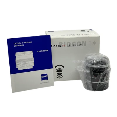 New Carl Zeiss BIOGON T * 28mm f2.8 ZM Lens BLACK  M mount  Manual Focus  - Image 1 of 4