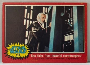 1977 Topps Star Wars Series 2 # 113 Ben Hides From Imperial Stormtroopers SW2 - Picture 1 of 1