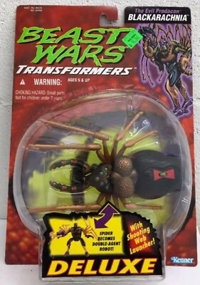 Beast Wars Deluxe Blackarachnia Evil Predacon Spider 1996 Kenner (Mint On Card) - Image 1 of 2