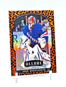 Igor Shesterkin REFRACTOR "Leopard" 2020-21 Upper Deck Allure #21 Rangers (SP)