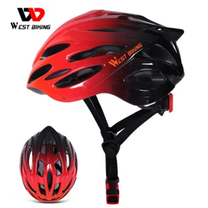 WEST BIKING MTB Road Bike Bicycle Helmet Cycling Protective Helmet 56-62cm Red - Picture 1 of 18