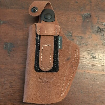 Bianchi 6D-16 ATB Waistband Glock Sig S&W 9mm .40 .45 Adjustable Exc Suede LH 3d - Image 1 of 4