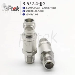 Precision 3.5mm Female To 2.4mm Female 26GHz RF Microwave test adapter connector - Picture 1 of 2