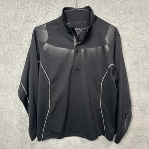 Nike Golf Storm-Fit 20 Jacket Mens Size M Medium Black Waterproof Half Zip Logo - Picture 1 of 20