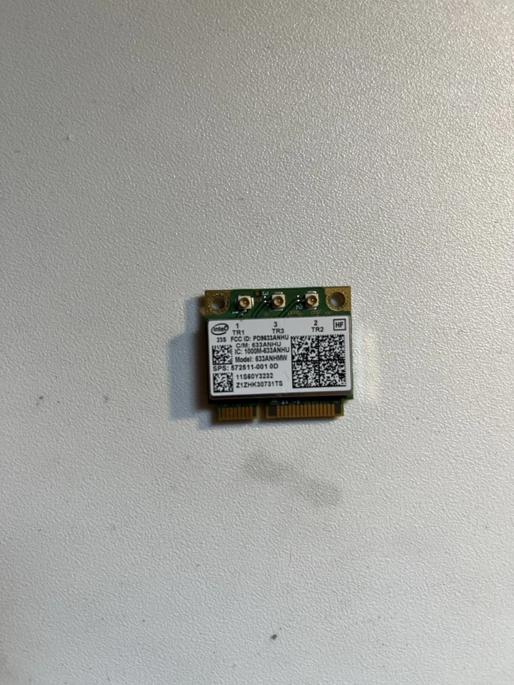 Scheda WiFi wireless Intel Centrino Ultimate-N 6300 A/B/G/N HP 633ANHMW 60Y3233 - Immagine 1 di 2