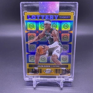 #/10! 🚨2022-23 Panini Contenders Optic Jalen Duren RC Lottery Ticket Rookie #13 - Picture 1 of 2