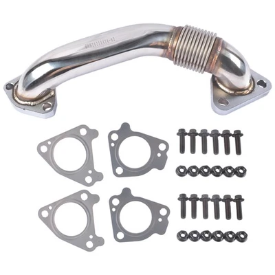 Passenger Side Up Pipe w/ Gasket Bolts for Chevy Silverado GMC Sierra 2001-2004 - Image 1 of 4