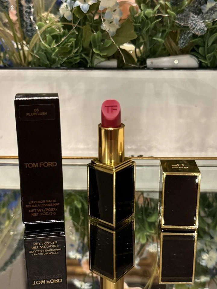 Tom Ford Lipstick Color Matte 05 Plum Lush Full Size .1 Oz. 3gr. NIB - image 1 of 1