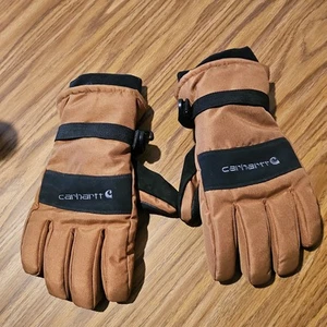 Guantes de punto de cuero sintético/pato aislantes para hombre Carhartt marrón talla L - Imagen 1 de 7