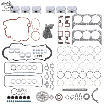Kit de reconstrucción de motor SH-1351S 1855M para Chevrolet GMC Astro 1996 1997-98 4,3 L OHV Foto 1 de 4