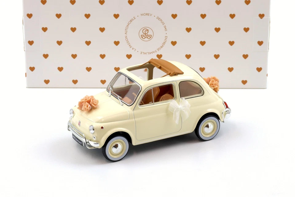 Fiat 500 L 1968 Ivory Wedding gift 1 18 187780 Norev