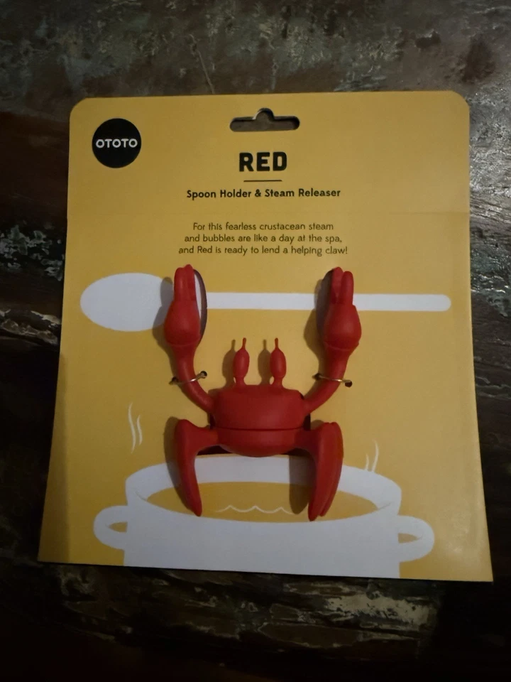 OTOTO Red the Crab Silicona Utensilios Reposapiés Cocina Regalos Silicona Cuchara Reposapiés Foto 1 de 1