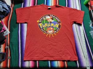 Vintage Pokemon Ash Ketchum 1999 Nintendo T-Shirt Size Youth XL - Picture 1 of 8