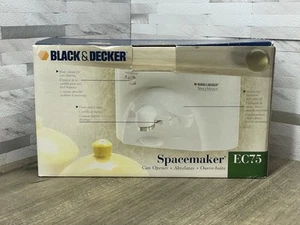 Vintage Black & Decker SpaceMaker EC75 Under Counter White Can Opener NEW - Picture 1 of 9