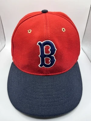 VTG BOSTON Red Sox BaseBall Cap Hat 90s American Needle MLB Fitted 7 1/2 USA - Image 1 of 4