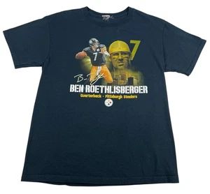 Vintage Y2K Ben Roethlisberger T-Shirt Pittsburgh Steelers Big Ben Large NFL - Picture 1 of 6