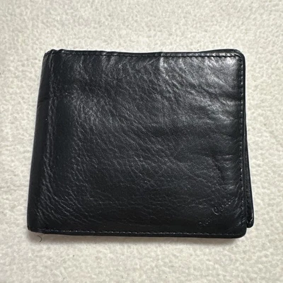 Pierre Cardin Black Genuine Leather Wallet Bifold  Card Holder ID bag - Image 1 of 4