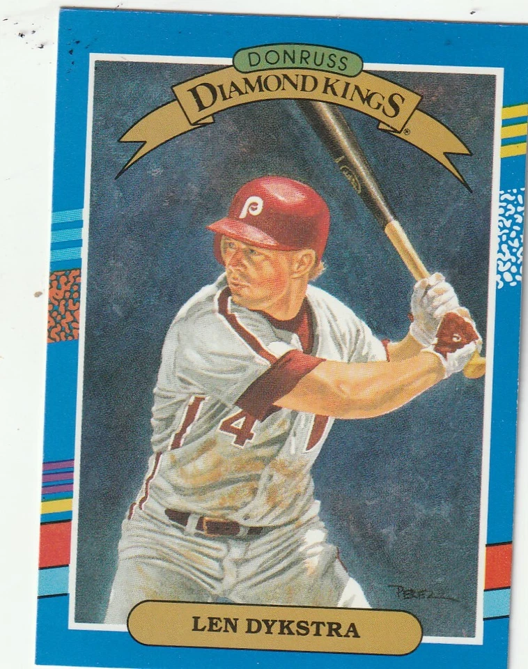 FREE SHIPPING-MINT-1991 Donruss Diamond Kings Lenny Dykstra  #7.PHILLIES - Image 1 of 1