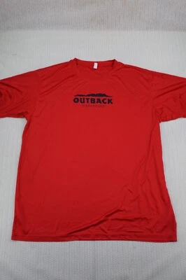 Outback Steakhouse Shirt Mens 3XL XXXL Red Uniform Employee Short Sleeve - Image 1 of 4