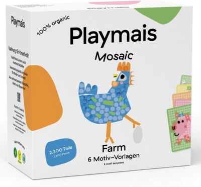 PlayMais Bastel Kreativität Bastelset Mosaic 2300 Farm Bauernhof ab 3 160966