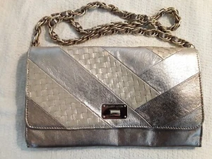 Elliott Lucca 'Cordoba' Purse Bag Clutch Shoulder Bag  Gold Metallic Leather - Picture 1 of 17