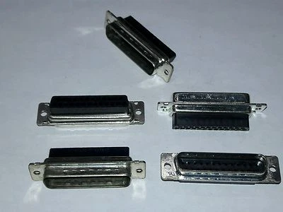 ( 5 Pcs ) Amp 207464-2 Connector 25 Pos Size 3 D-Sub Amplimite HDP-20 Series - Image 1 of 3