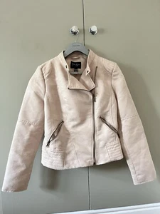 JESSICA SIMPSON beige Wildlederimitat Jacke Gr. M - Bild 1 von 8