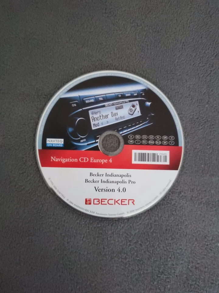 CD Navigation BECKER Indianapolis ( Pro ) CD4 ITALIA ALPEN OSTEUROPA 2007 V 4.0 - Bild 1 von 1