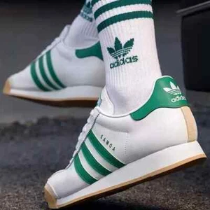 Adidas Originals Samoa Men’s Running Shoe Athletic Sneakers White Trainers #205 - Picture 1 of 14