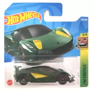Tarjeta corta Hot Wheels Exotics 2022 Lotus Evija #8/10 HW #229/250 - Imagen 1 de 4