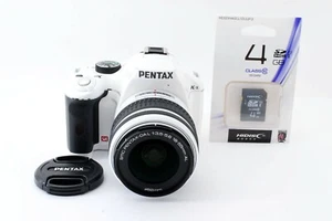 Pentax K-x 12.4 MP Digital SLR Camera White w/DA L 18-55mm AL Lens[Exc #830704 - Picture 1 of 12