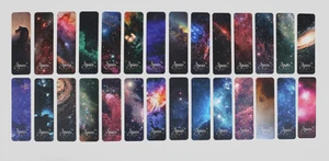 Set of 30 - Galaxy Birds Retro Paper Bookmarks Readers Reading Gift Book Lovers - Picture 1 of 9