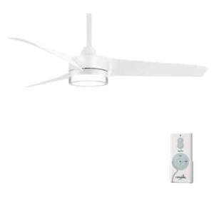 Minka Aire F692L-WHF Veer 56" Flat White LED Ceiling Fan with Remote Control - Picture 1 of 7