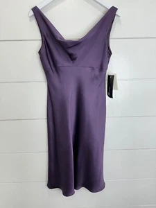 Jones New York Womens Silk Midi Slip Dress Purple Y2K Formal Event Fairy 10P - Picture 1 of 6
