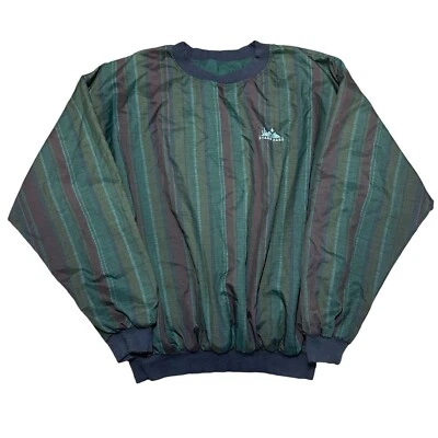 图森亚利桑那州 Starr Pass 绿色海军条纹方格套衫高尔夫风衣 — 第 1/4 张图片