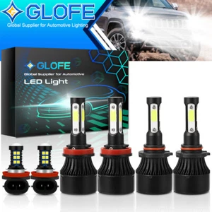 For Jeep Grand Cherokee 2014-17 9005 H11 LED Headlight Hi/Lo LBulb H11 Fog Light - Picture 1 of 8