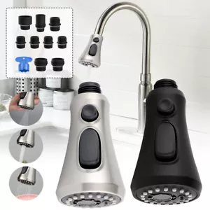 3 Function Faucet Sprayer Nozzle with 9 Adapters Kitchen Faucet Head Replacement - Picture 1 of 21