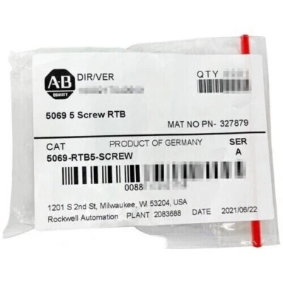 ALLEN-BRADLEY New Factory Sealed AB 5069-RTB5-SCREW In Stock