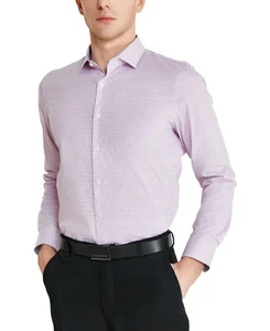 Tallia Herren Slim-Fit Geo-Link Hemd, Orchid, Größe M (34-35) - Bild 1 von 3
