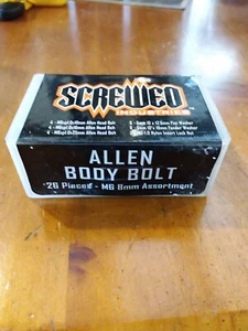 Screwed Industries Allen Body Bolt Replacement Kit 26 Pieces - M6 8MM  NS357 - Picture 1 of 2