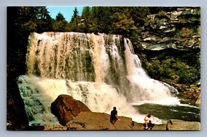 Cartolina vintage West Virginia Blackwater Falls cascata natura - Foto 1 di 2