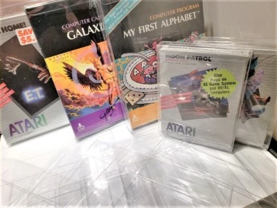 Atari Computer 400 800 1200 Video Game Clear Case Cases Sleeve Box Protector CIB - Image 1 of 4