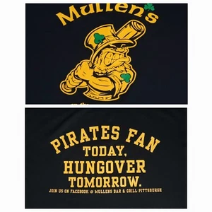 Vintage T-Shirt Pittsburgh Pirates betrunken irischer Kater Mullens Bar Pub Bier - Bild 1 von 8