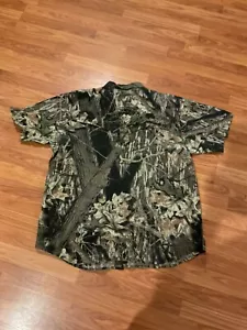 REMINGTON Vented Camo Shirt Mens XL Nylon Realtree Hardwoods SS Woodland Hunting - Picture 1 of 3