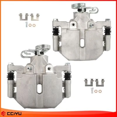 Pair Rear Disc Brake Calipers w/Bracket For 2006-2011 Buick Lucerne Cadillac DTS - Image 1 of 4