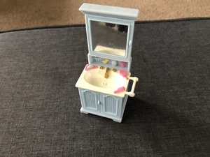 FISHER PRICE Loving Family Dollhouse BATHROOM VANITY SINK Medicine Cabinet - Picture 1 of 7