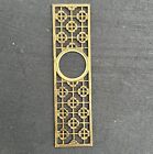 Mid Century Vintage Brass Door Knob Hardware Plate Ornate JAPAN Hardware Gold