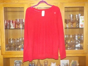 NWT Sonoma Red Sweater Women's size XL lightweight NWTS! - Picture 1 of 6